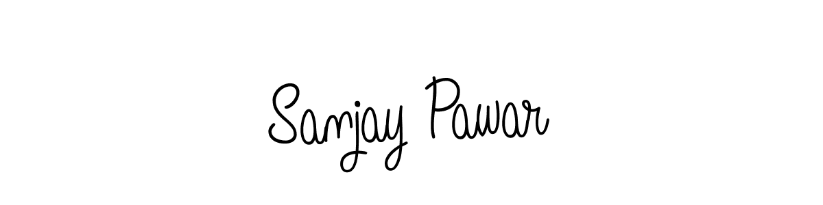 Use a signature maker to create a handwritten signature online. With this signature software, you can design (Angelique-Rose-font-FFP) your own signature for name Sanjay Pawar. Sanjay Pawar signature style 5 images and pictures png