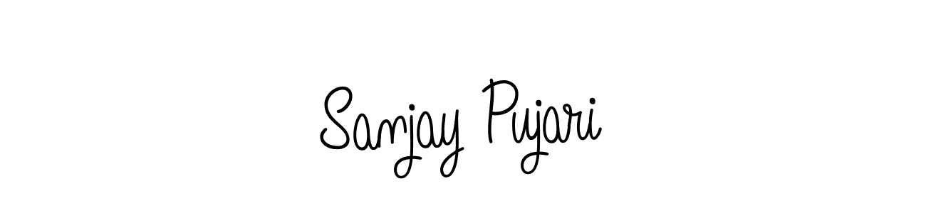Create a beautiful signature design for name Sanjay Pujari. With this signature (Angelique-Rose-font-FFP) fonts, you can make a handwritten signature for free. Sanjay Pujari signature style 5 images and pictures png
