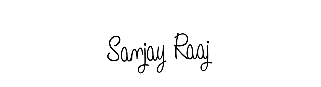 Use a signature maker to create a handwritten signature online. With this signature software, you can design (Angelique-Rose-font-FFP) your own signature for name Sanjay Raaj. Sanjay Raaj signature style 5 images and pictures png