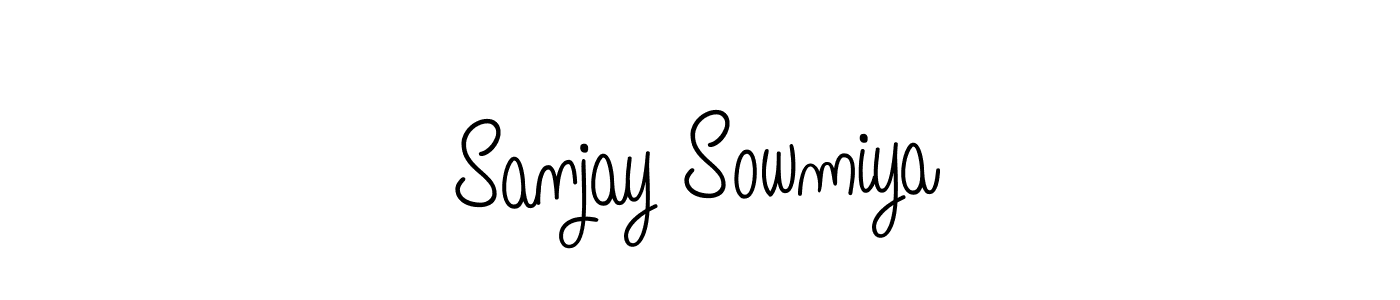 How to make Sanjay Sowmiya signature? Angelique-Rose-font-FFP is a professional autograph style. Create handwritten signature for Sanjay Sowmiya name. Sanjay Sowmiya signature style 5 images and pictures png