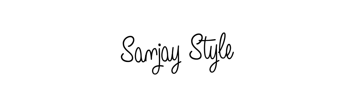 How to Draw Sanjay Style signature style? Angelique-Rose-font-FFP is a latest design signature styles for name Sanjay Style. Sanjay Style signature style 5 images and pictures png