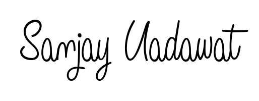 A dynamic signature style for Sanjay Uadawat using Angelique-Rose-font-FFP script. Designed to look authentic, handwritten, and professional. Sanjay Uadawat signature style 5 images and pictures png
