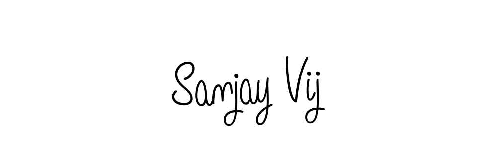 Angelique-Rose-font-FFP is a professional signature style that is perfect for those who want to add a touch of class to their signature. It is also a great choice for those who want to make their signature more unique. Get Sanjay Vij name to fancy signature for free. Sanjay Vij signature style 5 images and pictures png