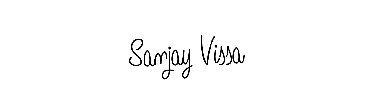 How to Draw Sanjay Vissa signature style? Angelique-Rose-font-FFP is a latest design signature styles for name Sanjay Vissa. Sanjay Vissa signature style 5 images and pictures png