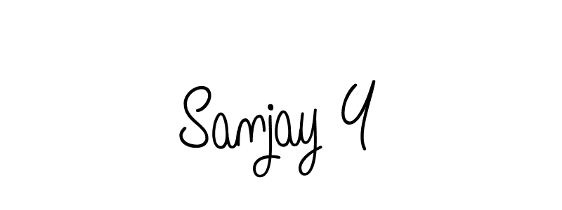 Sanjay Y stylish signature style. Best Handwritten Sign (Angelique-Rose-font-FFP) for my name. Handwritten Signature Collection Ideas for my name Sanjay Y. Sanjay Y signature style 5 images and pictures png