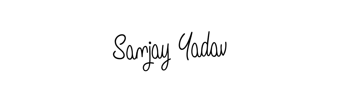 How to Draw Sanjay Yadav signature style? Angelique-Rose-font-FFP is a latest design signature styles for name Sanjay Yadav. Sanjay Yadav signature style 5 images and pictures png