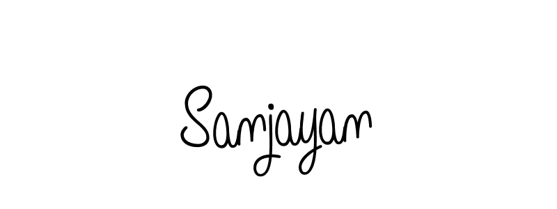 How to Draw Sanjayan signature style? Angelique-Rose-font-FFP is a latest design signature styles for name Sanjayan. Sanjayan signature style 5 images and pictures png