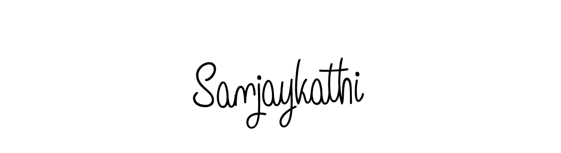 Use a signature maker to create a handwritten signature online. With this signature software, you can design (Angelique-Rose-font-FFP) your own signature for name Sanjaykathi. Sanjaykathi signature style 5 images and pictures png
