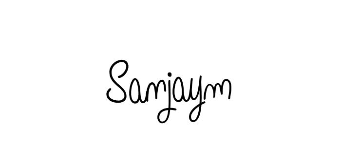 Also we have Sanjaym name is the best signature style. Create professional handwritten signature collection using Angelique-Rose-font-FFP autograph style. Sanjaym signature style 5 images and pictures png