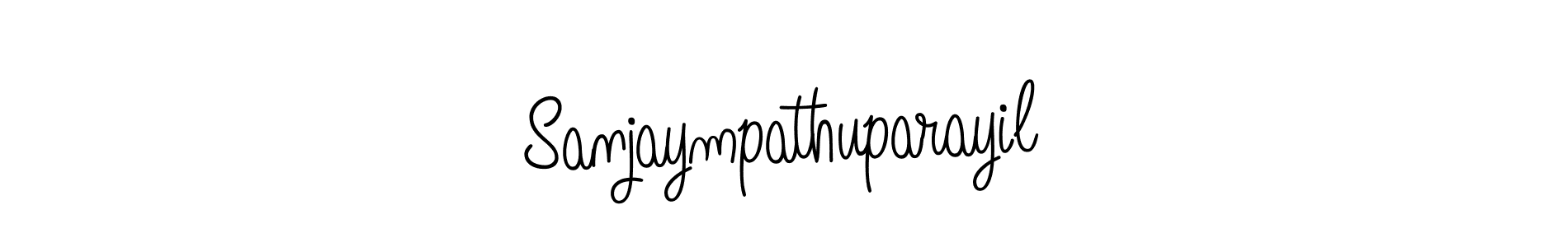 Make a beautiful signature design for name Sanjaympathuparayil. Use this online signature maker to create a handwritten signature for free. Sanjaympathuparayil signature style 5 images and pictures png