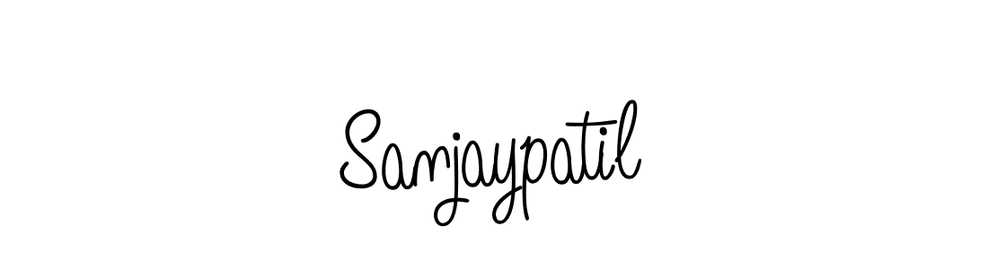 Use a signature maker to create a handwritten signature online. With this signature software, you can design (Angelique-Rose-font-FFP) your own signature for name Sanjaypatil. Sanjaypatil signature style 5 images and pictures png