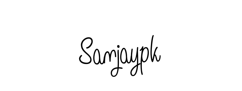 if you are searching for the best signature style for your name Sanjaypk. so please give up your signature search. here we have designed multiple signature styles  using Angelique-Rose-font-FFP. Sanjaypk signature style 5 images and pictures png