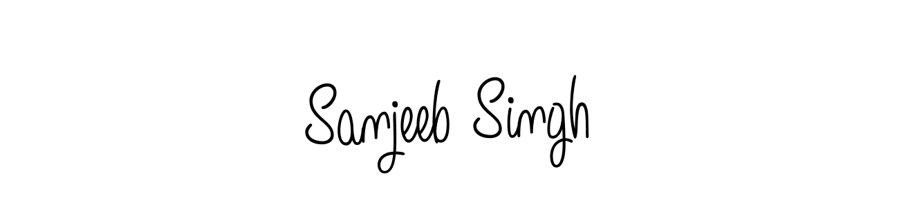 Sanjeeb Singh stylish signature style. Best Handwritten Sign (Angelique-Rose-font-FFP) for my name. Handwritten Signature Collection Ideas for my name Sanjeeb Singh. Sanjeeb Singh signature style 5 images and pictures png