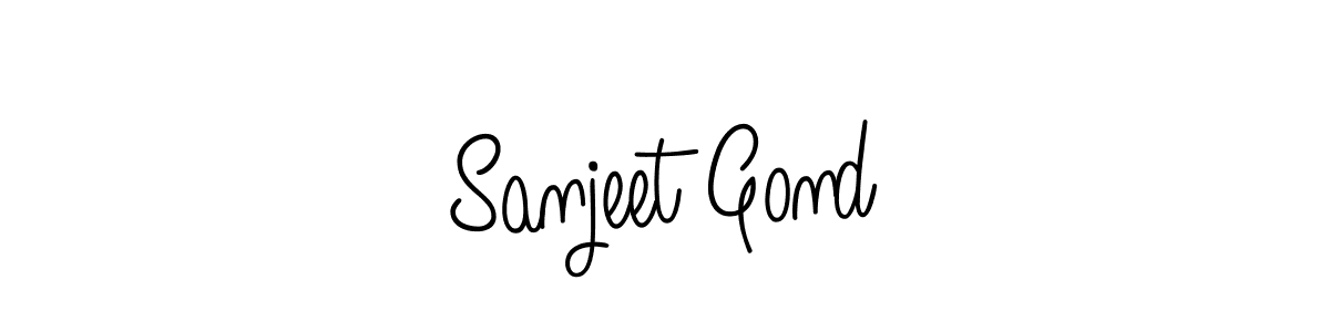 Create a beautiful signature design for name Sanjeet Gond. With this signature (Angelique-Rose-font-FFP) fonts, you can make a handwritten signature for free. Sanjeet Gond signature style 5 images and pictures png