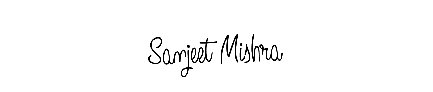 Make a beautiful signature design for name Sanjeet Mishra. With this signature (Angelique-Rose-font-FFP) style, you can create a handwritten signature for free. Sanjeet Mishra signature style 5 images and pictures png