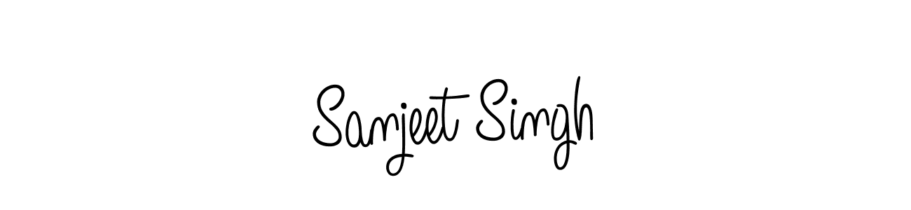 Make a beautiful signature design for name Sanjeet Singh. With this signature (Angelique-Rose-font-FFP) style, you can create a handwritten signature for free. Sanjeet Singh signature style 5 images and pictures png