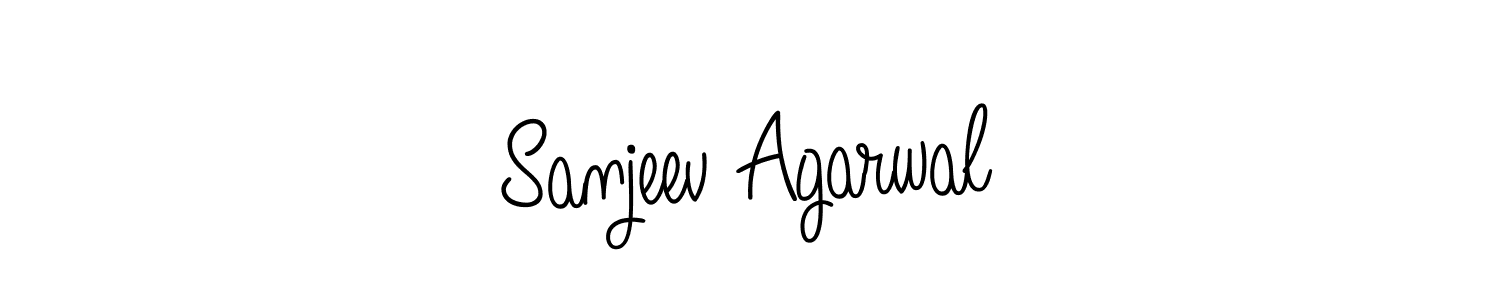 Use a signature maker to create a handwritten signature online. With this signature software, you can design (Angelique-Rose-font-FFP) your own signature for name Sanjeev Agarwal. Sanjeev Agarwal signature style 5 images and pictures png