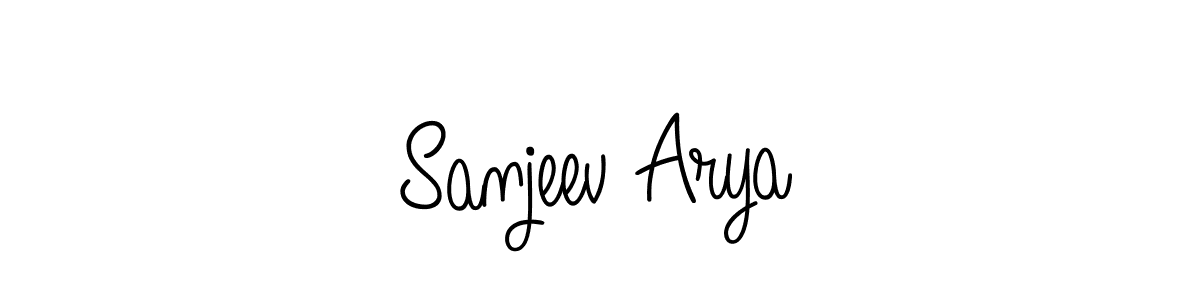 How to Draw Sanjeev Arya signature style? Angelique-Rose-font-FFP is a latest design signature styles for name Sanjeev Arya. Sanjeev Arya signature style 5 images and pictures png