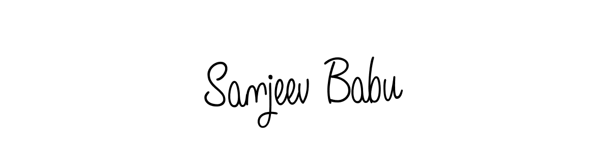 Sanjeev Babu stylish signature style. Best Handwritten Sign (Angelique-Rose-font-FFP) for my name. Handwritten Signature Collection Ideas for my name Sanjeev Babu. Sanjeev Babu signature style 5 images and pictures png