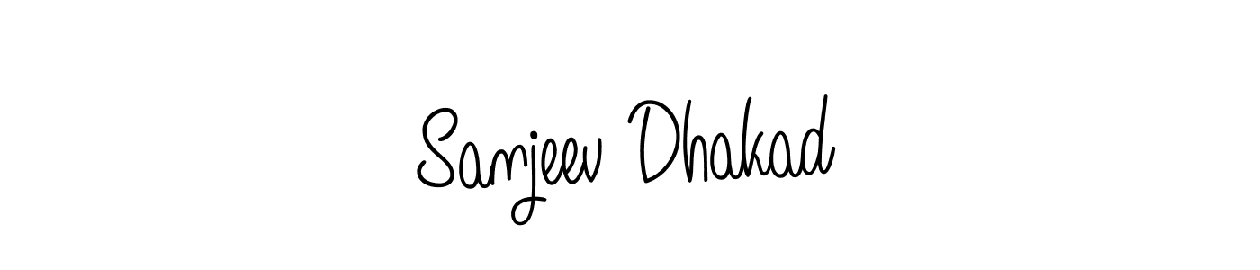 How to make Sanjeev Dhakad name signature. Use Angelique-Rose-font-FFP style for creating short signs online. This is the latest handwritten sign. Sanjeev Dhakad signature style 5 images and pictures png