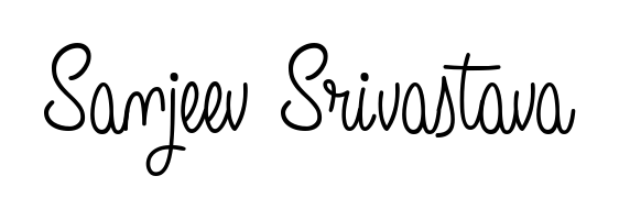 Create an unforgettable impression when signing with Sanjeev Srivastava name styled in Angelique-Rose-font-FFP typography. 100% free online generator. Sanjeev Srivastava signature style 5 images and pictures png