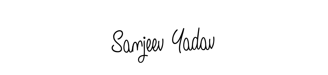 Sanjeev Yadav stylish signature style. Best Handwritten Sign (Angelique-Rose-font-FFP) for my name. Handwritten Signature Collection Ideas for my name Sanjeev Yadav. Sanjeev Yadav signature style 5 images and pictures png
