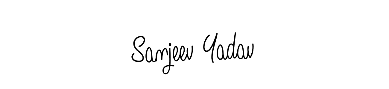 Sanjeev Yadav stylish signature style. Best Handwritten Sign (Angelique-Rose-font-FFP) for my name. Handwritten Signature Collection Ideas for my name Sanjeev Yadav. Sanjeev Yadav signature style 5 images and pictures png