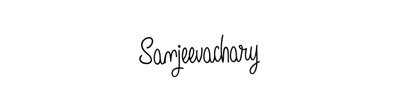 How to make Sanjeevachary name signature. Use Angelique-Rose-font-FFP style for creating short signs online. This is the latest handwritten sign. Sanjeevachary signature style 5 images and pictures png