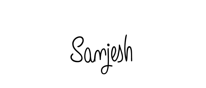 How to make Sanjesh signature? Angelique-Rose-font-FFP is a professional autograph style. Create handwritten signature for Sanjesh name. Sanjesh signature style 5 images and pictures png