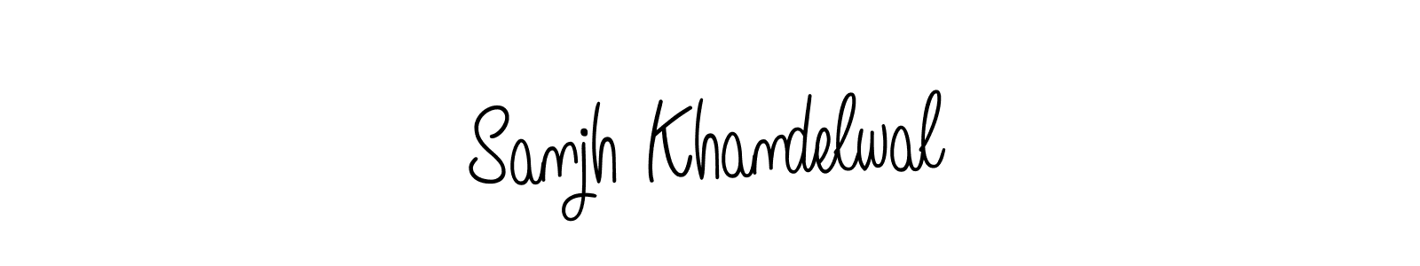 Also we have Sanjh Khandelwal name is the best signature style. Create professional handwritten signature collection using Angelique-Rose-font-FFP autograph style. Sanjh Khandelwal signature style 5 images and pictures png