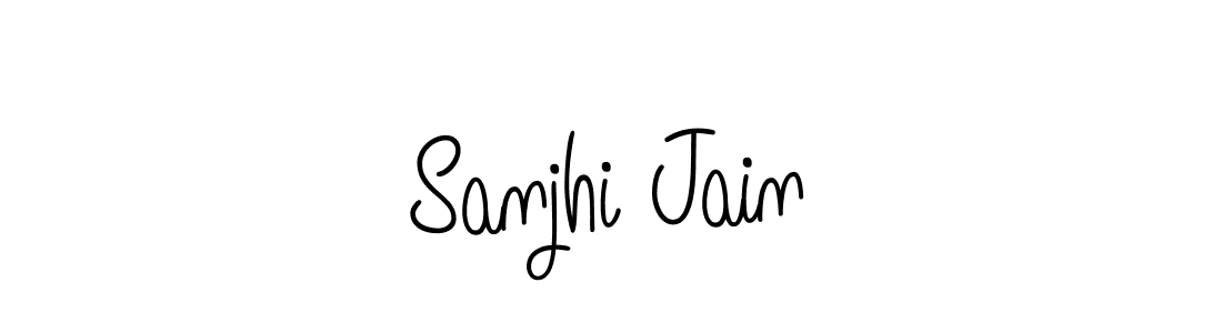 Design your own signature with our free online signature maker. With this signature software, you can create a handwritten (Angelique-Rose-font-FFP) signature for name Sanjhi Jain. Sanjhi Jain signature style 5 images and pictures png