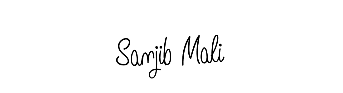 Sanjib Mali stylish signature style. Best Handwritten Sign (Angelique-Rose-font-FFP) for my name. Handwritten Signature Collection Ideas for my name Sanjib Mali. Sanjib Mali signature style 5 images and pictures png