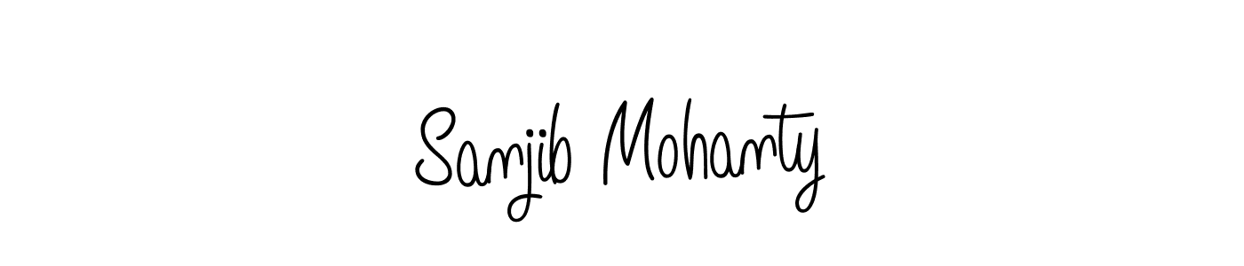 Use a signature maker to create a handwritten signature online. With this signature software, you can design (Angelique-Rose-font-FFP) your own signature for name Sanjib Mohanty. Sanjib Mohanty signature style 5 images and pictures png