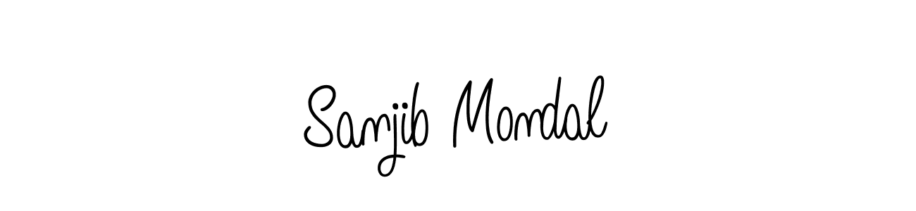 Design your own signature with our free online signature maker. With this signature software, you can create a handwritten (Angelique-Rose-font-FFP) signature for name Sanjib Mondal. Sanjib Mondal signature style 5 images and pictures png