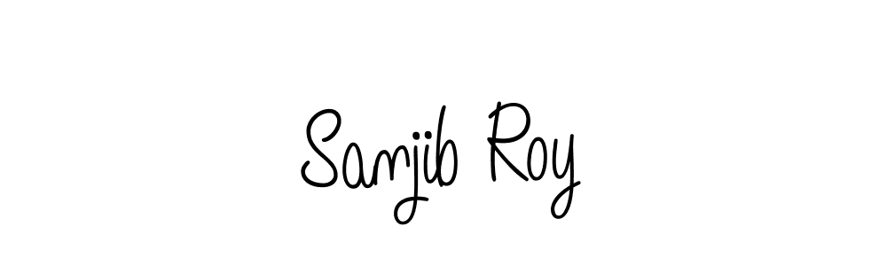 Use a signature maker to create a handwritten signature online. With this signature software, you can design (Angelique-Rose-font-FFP) your own signature for name Sanjib Roy. Sanjib Roy signature style 5 images and pictures png