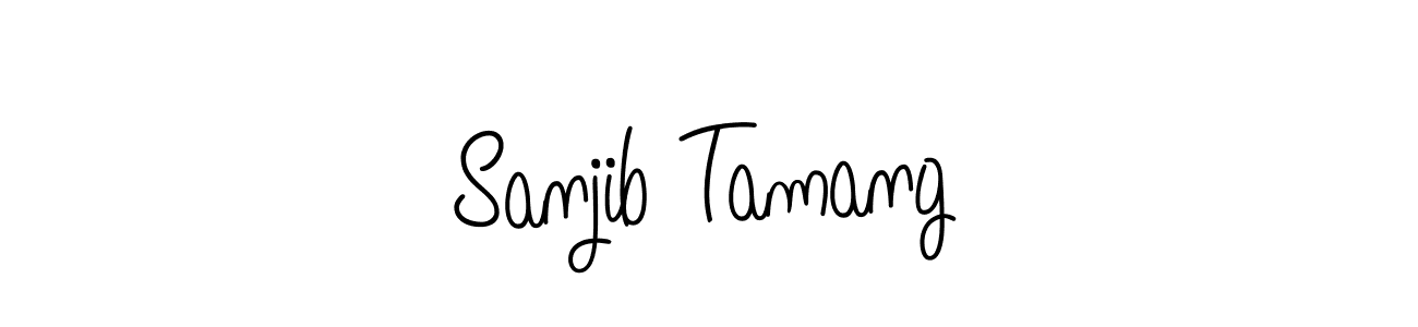 Angelique-Rose-font-FFP is a professional signature style that is perfect for those who want to add a touch of class to their signature. It is also a great choice for those who want to make their signature more unique. Get Sanjib Tamang name to fancy signature for free. Sanjib Tamang signature style 5 images and pictures png