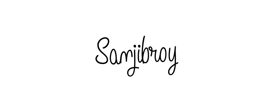 How to make Sanjibroy signature? Angelique-Rose-font-FFP is a professional autograph style. Create handwritten signature for Sanjibroy name. Sanjibroy signature style 5 images and pictures png