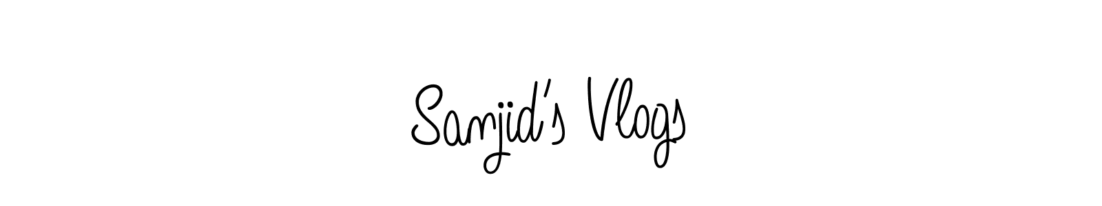 Design your own signature with our free online signature maker. With this signature software, you can create a handwritten (Angelique-Rose-font-FFP) signature for name Sanjid’s Vlogs. Sanjid’s Vlogs signature style 5 images and pictures png