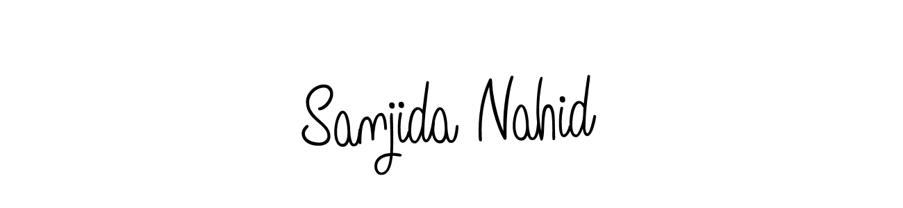 Check out images of Autograph of Sanjida Nahid name. Actor Sanjida Nahid Signature Style. Angelique-Rose-font-FFP is a professional sign style online. Sanjida Nahid signature style 5 images and pictures png