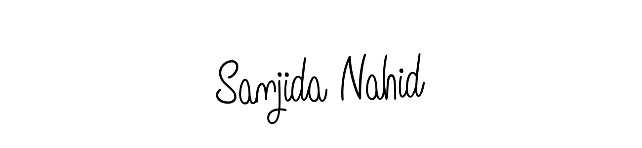 It looks lik you need a new signature style for name Sanjida Nahid. Design unique handwritten (Angelique-Rose-font-FFP) signature with our free signature maker in just a few clicks. Sanjida Nahid signature style 5 images and pictures png