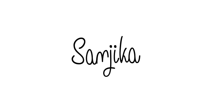 Make a beautiful signature design for name Sanjika. Use this online signature maker to create a handwritten signature for free. Sanjika signature style 5 images and pictures png