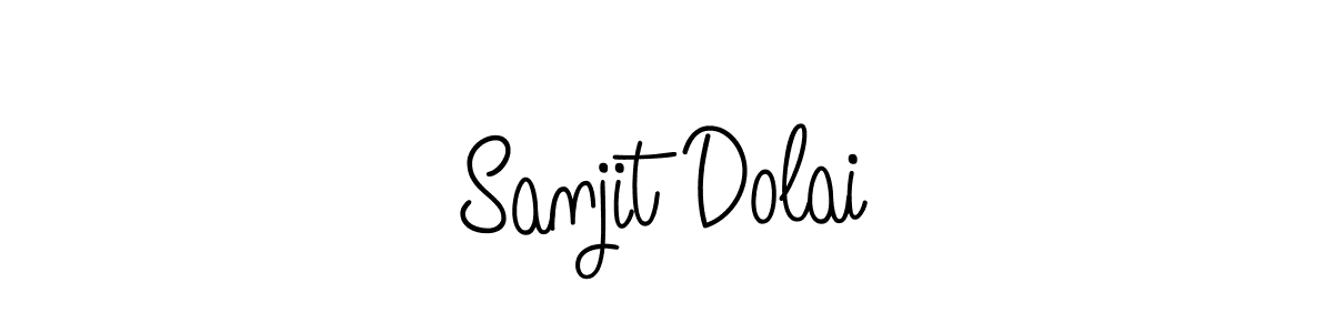 Design your own signature with our free online signature maker. With this signature software, you can create a handwritten (Angelique-Rose-font-FFP) signature for name Sanjit Dolai. Sanjit Dolai signature style 5 images and pictures png