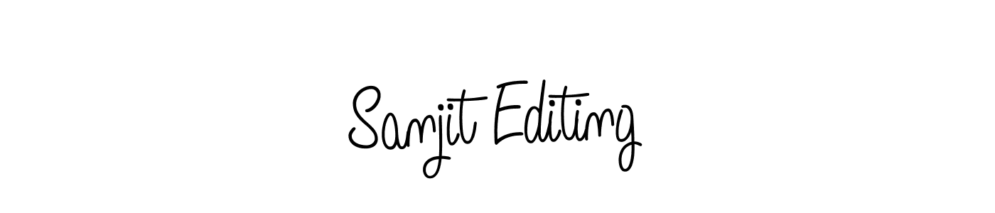 How to make Sanjit Editing signature? Angelique-Rose-font-FFP is a professional autograph style. Create handwritten signature for Sanjit Editing name. Sanjit Editing signature style 5 images and pictures png