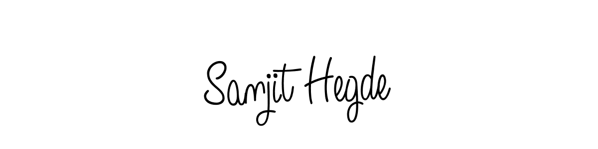 Design your own signature with our free online signature maker. With this signature software, you can create a handwritten (Angelique-Rose-font-FFP) signature for name Sanjit Hegde. Sanjit Hegde signature style 5 images and pictures png