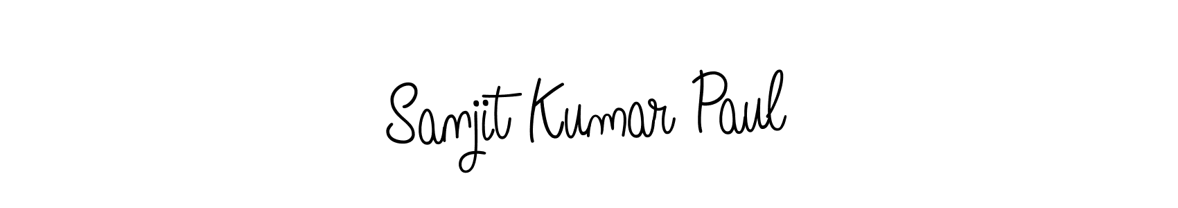 Make a short Sanjit Kumar Paul signature style. Manage your documents anywhere anytime using Angelique-Rose-font-FFP. Create and add eSignatures, submit forms, share and send files easily. Sanjit Kumar Paul signature style 5 images and pictures png