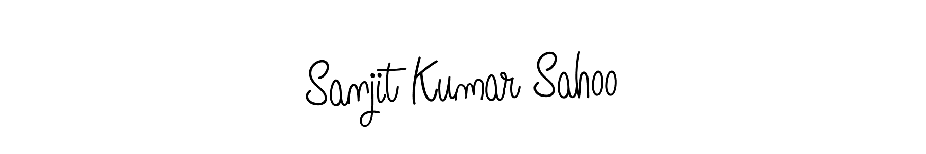 Use a signature maker to create a handwritten signature online. With this signature software, you can design (Angelique-Rose-font-FFP) your own signature for name Sanjit Kumar Sahoo. Sanjit Kumar Sahoo signature style 5 images and pictures png