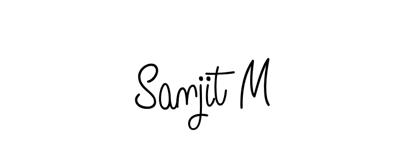 Once you've used our free online signature maker to create your best signature Angelique-Rose-font-FFP style, it's time to enjoy all of the benefits that Sanjit M name signing documents. Sanjit M signature style 5 images and pictures png