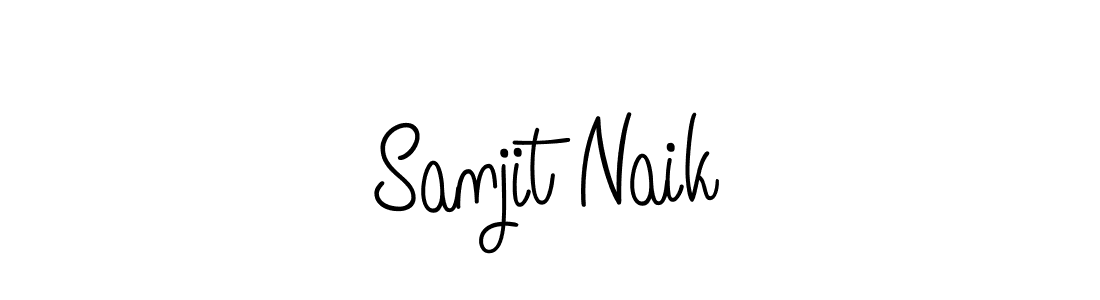 Design your own signature with our free online signature maker. With this signature software, you can create a handwritten (Angelique-Rose-font-FFP) signature for name Sanjit Naik. Sanjit Naik signature style 5 images and pictures png