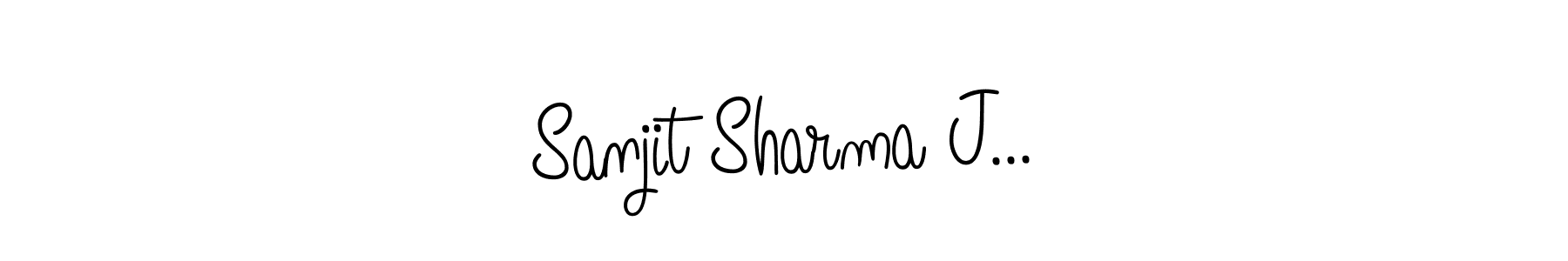 Create a beautiful signature design for name Sanjit Sharma J.... With this signature (Angelique-Rose-font-FFP) fonts, you can make a handwritten signature for free. Sanjit Sharma J... signature style 5 images and pictures png