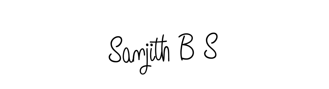 Best and Professional Signature Style for Sanjith B S. Angelique-Rose-font-FFP Best Signature Style Collection. Sanjith B S signature style 5 images and pictures png